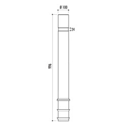 Potelet à mémoire de forme - Flexible 20°