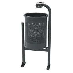 Poubelle avec cendrier Fabregas Barcelona 60 litres