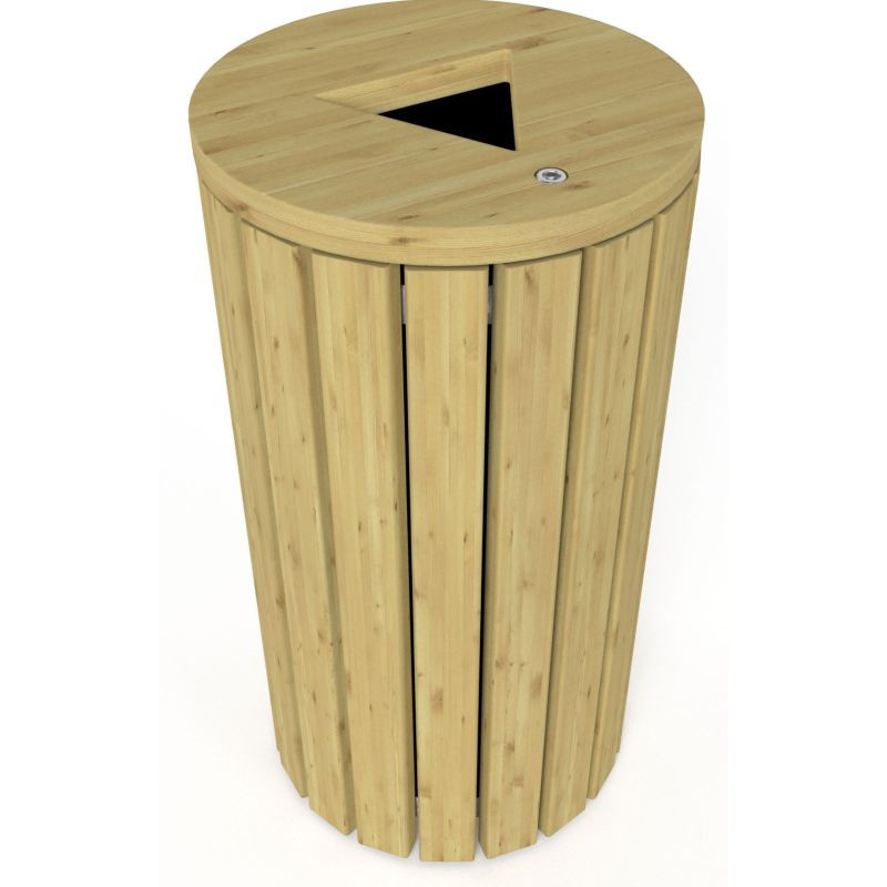 Corbeille extérieure en bois Genève