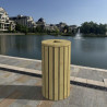 Corbeille extérieure en bois Genève