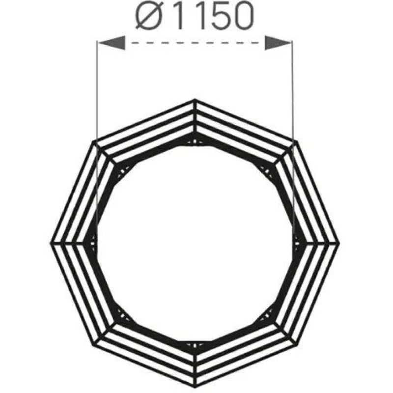 Habillage arbre en bois avec assise Turin