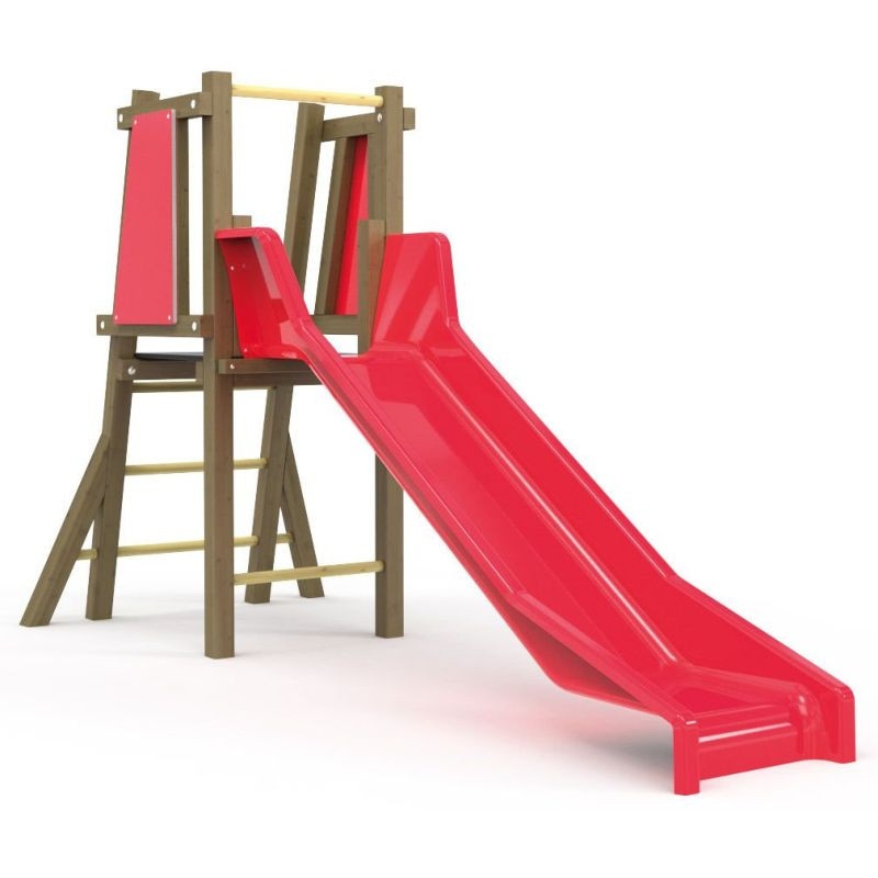 Toboggan hauteur 90 cm pour aire de jeux - Loisirs Aménagements