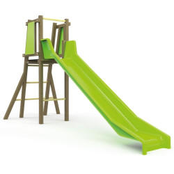 Toboggan hauteur 130 cm pour aire de jeux - Loisirs Aménagements