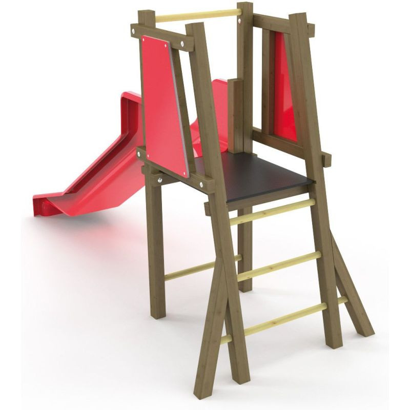 Toboggan hauteur 90 cm pour aire de jeux - Loisirs Aménagements