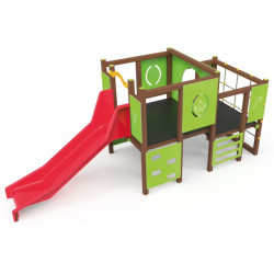 Structure à grimper d'extérieur Corsaire Alu - Loisirs Aménagements