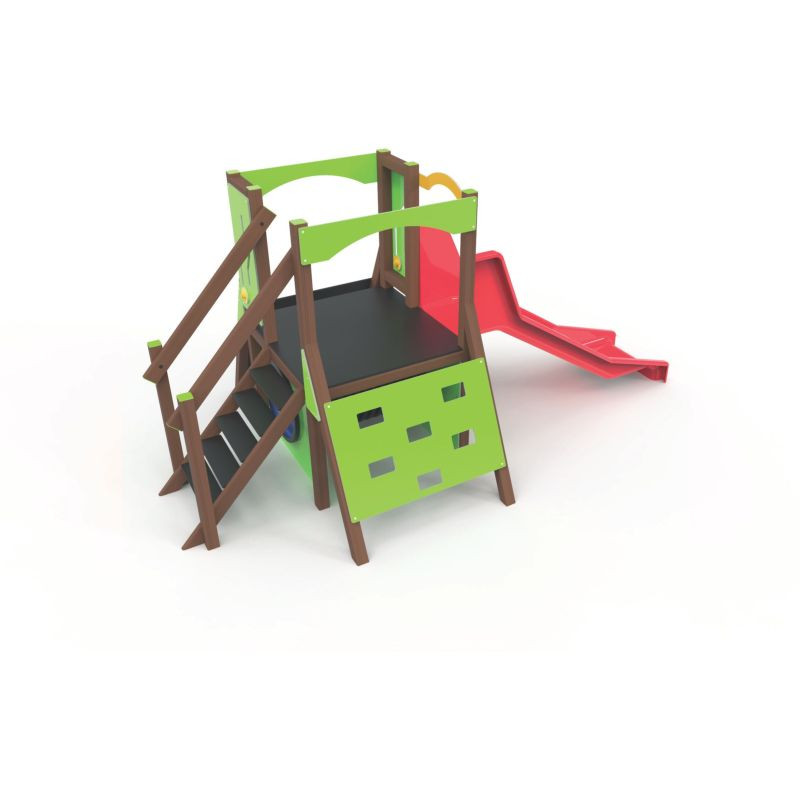 Strucutre d'aire de jeux Pitchounette Alu - Loisirs Aménagements