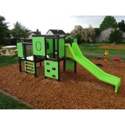 Structure à grimper d'extérieur Corsaire Alu - Loisirs Aménagements