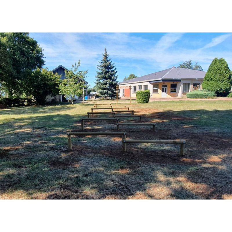 Parcours de sauts pour parcours de santé - Loisirs Aménagements