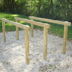 Barres parallèles pour parcours de santé - Loisirs Aménagements