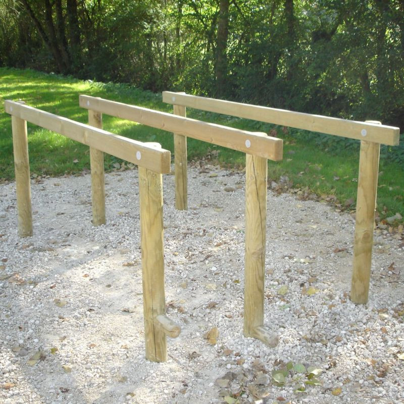 Barres parallèles pour parcours de santé - Loisirs Aménagements