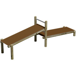 Tables d'abdominaux pour parcours sportif