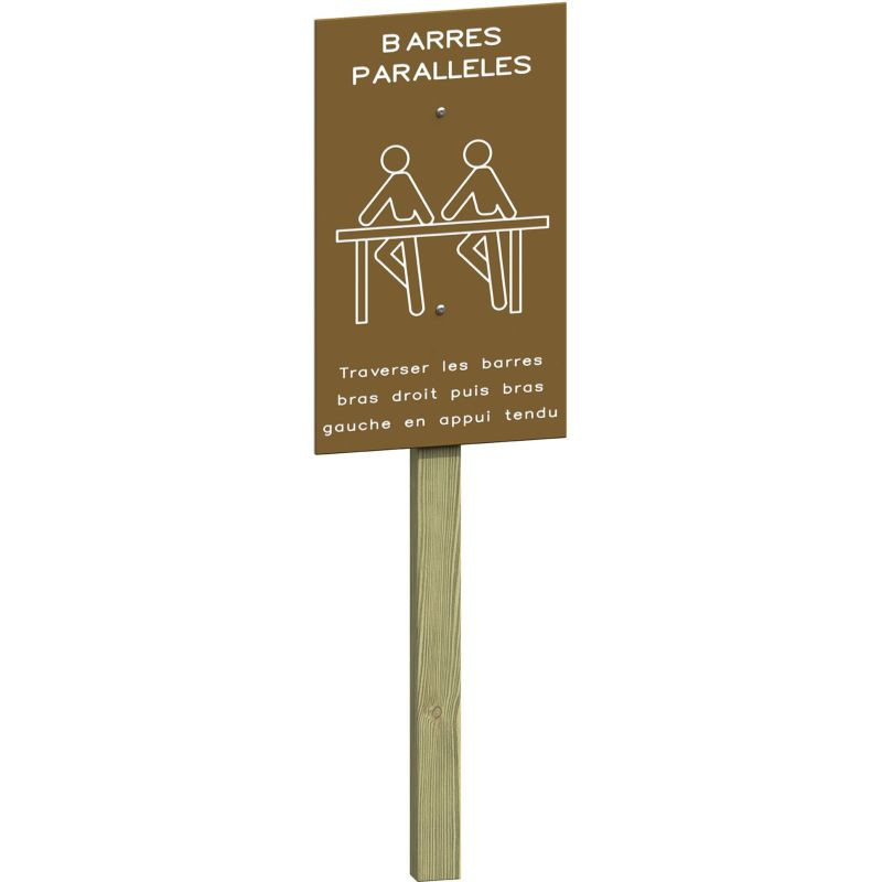Barres parallèles pour parcours de santé - Loisirs Aménagements