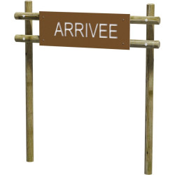 Panneau arrivée pour parcours de santé - Loisirs Aménagements