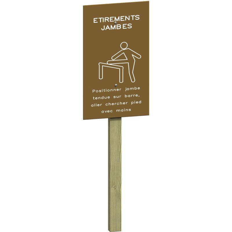 Etirement des jambes pour parcours de santé - Loisirs Aménagements