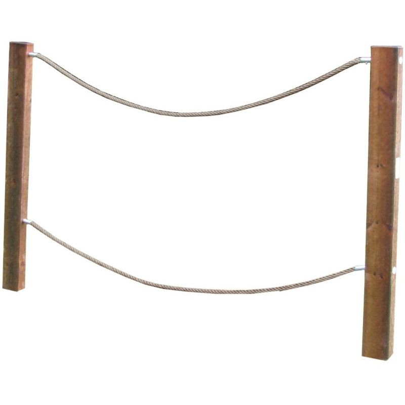 Jeu d'équilibre à corde Pont de Tarzan - Loisirs Aménagement