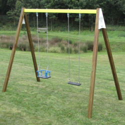 Balançoire pour 1 enfant et 1 bébé