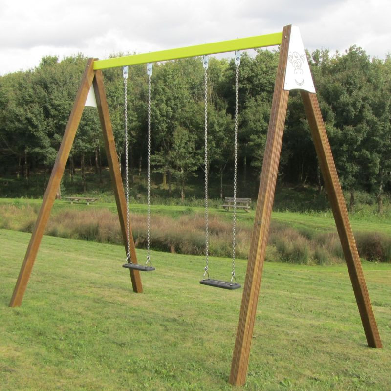 Balançoire 2 enfants - 3 à 12 ans - Loisirs Aménagements