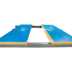 Bac à sable avec couverture HDPE 210 x 180 cm