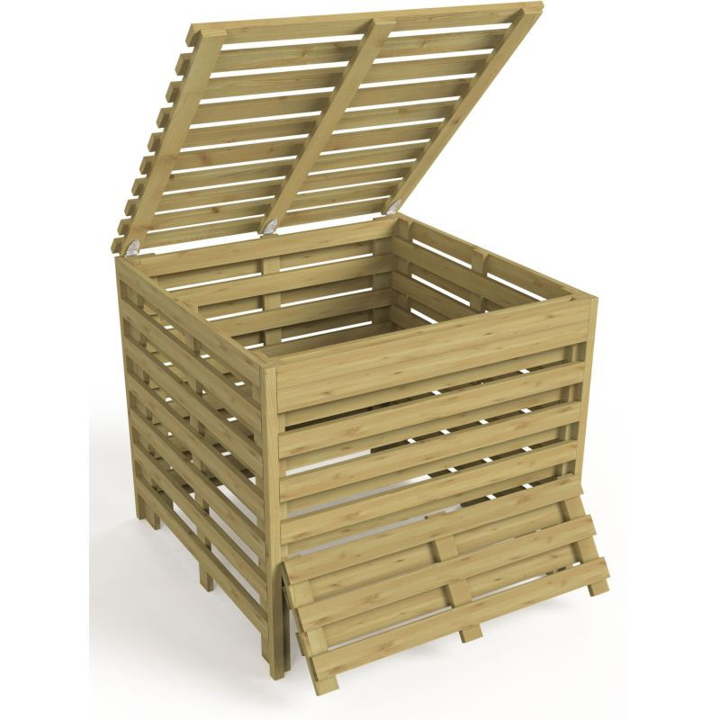 Bac en bois de compostage Turin