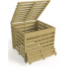 Bac en bois de compostage Turin