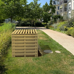 Bac en bois de compostage Turin