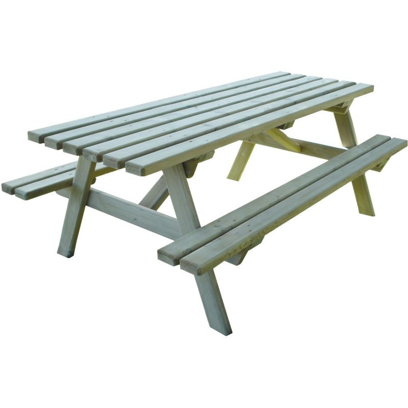 Table pique nique en pin Fougère - Longueur 150 ou 200 cm