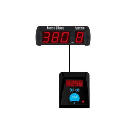 Kit gestion file d'attente 3 chiffres 1 guichet - 1 clavier filaire