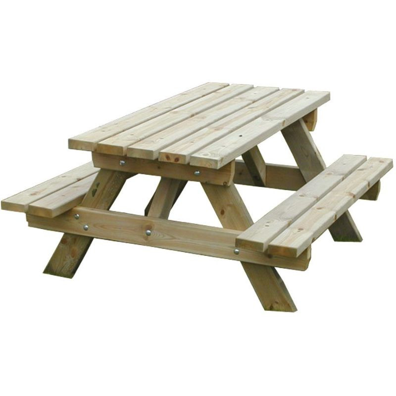 Table banc junior en bois de pin Turin - Loisirs Aménagements
