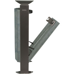 Poubelle d'extérieur lattes en briques alimentaires recyclées - Arkea