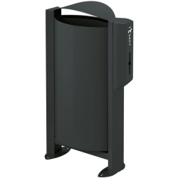 Poubelle avec distributeur de sacs à déjections canines - Arkea Canin