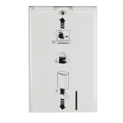 Poubelle hygiénique avec distributeur