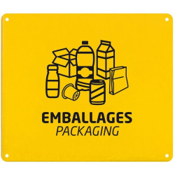 Plaque signalétique de tri sélectif murale - Collec