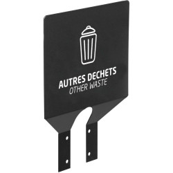 Plaque signalétique de tri sélectif pour poteau - Collec