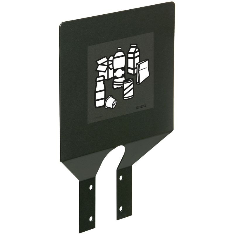 Plaque signalétique tri sélectif pour support sac Rossignol