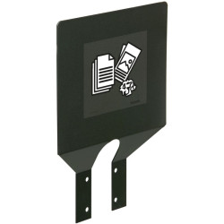 Plaque signalétique tri sélectif pour support sac Rossignol