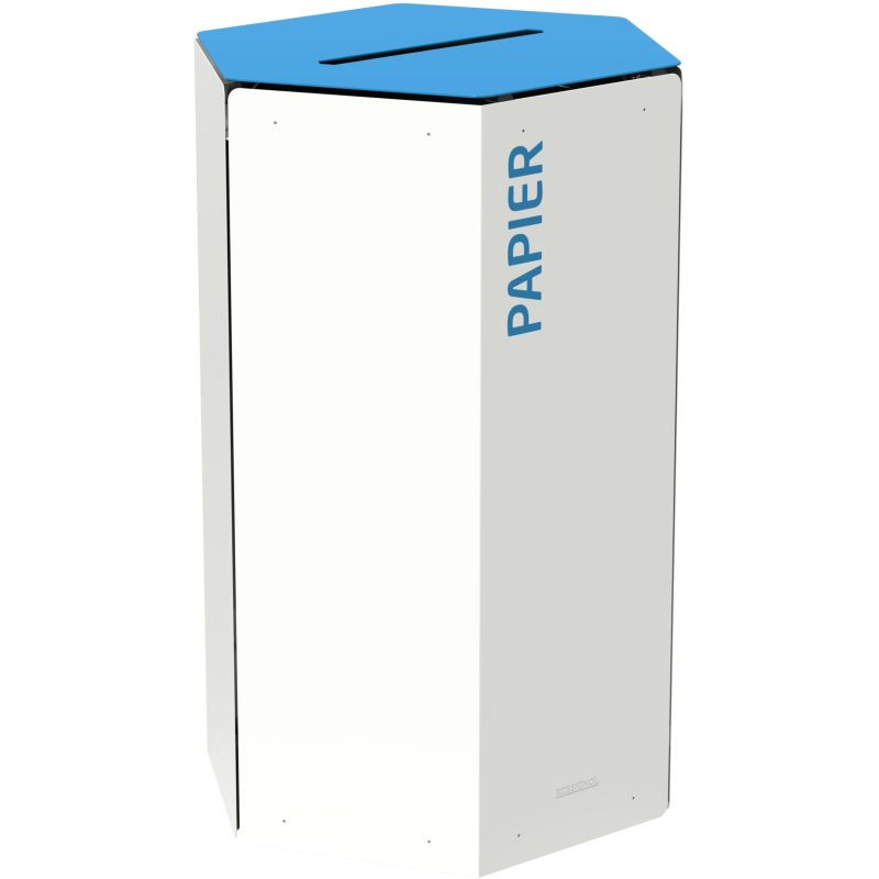 Poubelle hexagonale de tri sélectif Rossignol Hexatri