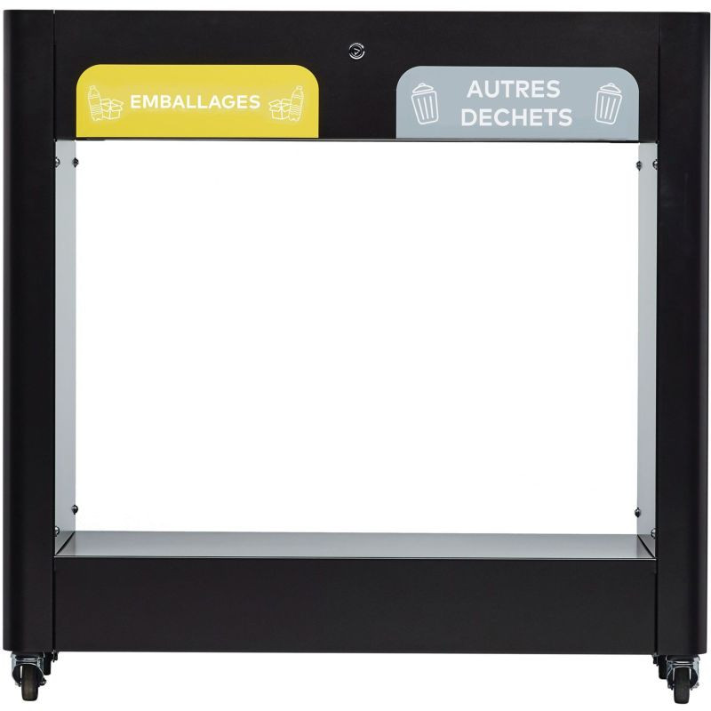 Poubelle tri sélectif Vigipirate à roulettes 2 ou 3 bacs Trimouv