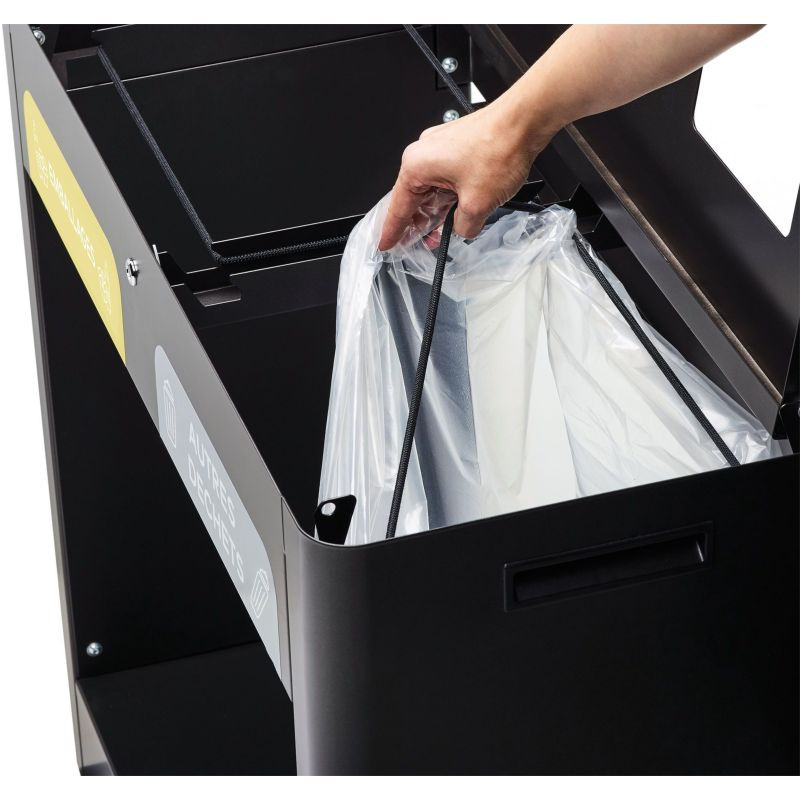 Poubelle tri sélectif Vigipirate à roulettes 2 ou 3 bacs Trimouv