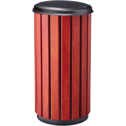 Poubelle extérieur en bois avec couvercle - Zeno Bois Protec