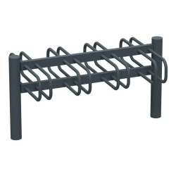 Support vélos 2 x 4 places avec tête bombée - Cyclo