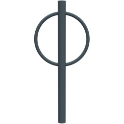 Support vélos cintre avec tête bombée - Cyclo