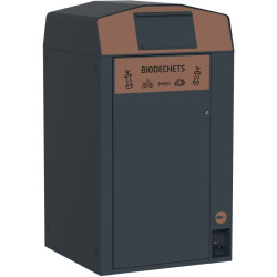 Poubelle de tri biodechets 1 flux + 1 poubelle 120L / 240L - Trirok