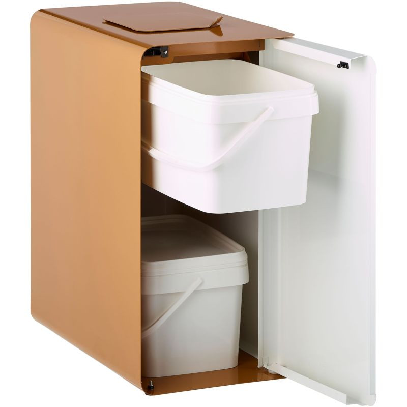 Poubelle de tri sélectif Biodéchets avec bac intérieur - Cubatri