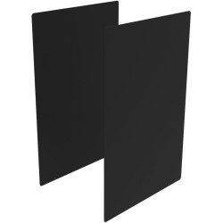 Lot de 2 habillages côtés en acier pour poubelle Alitri