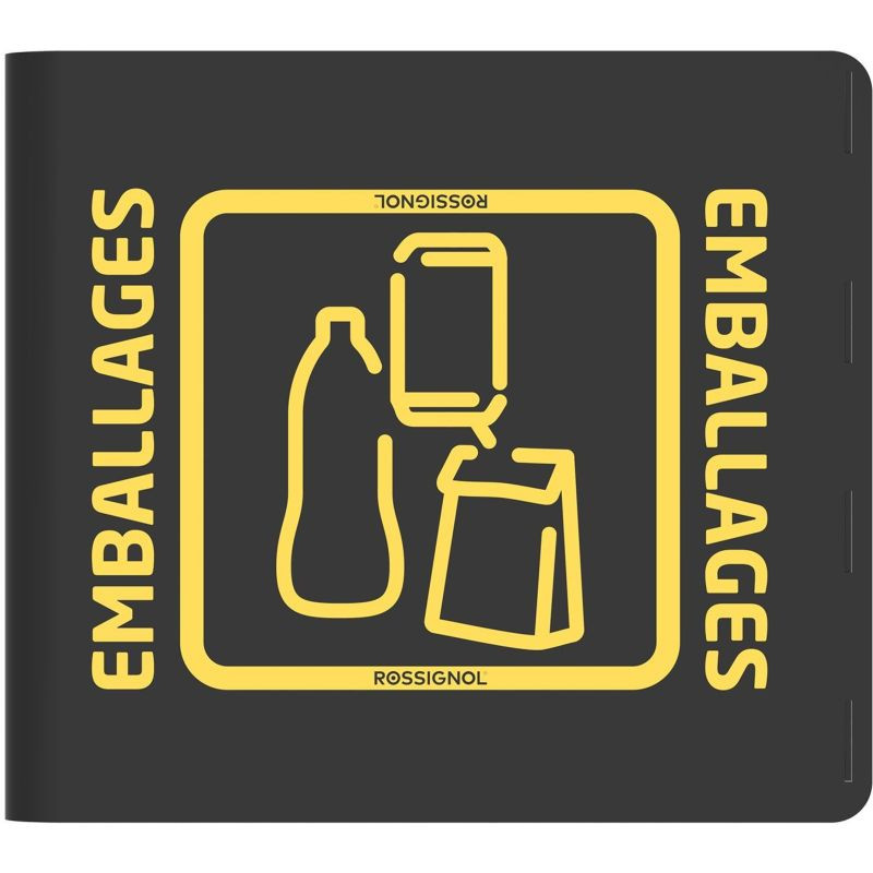 Poubelle Rossignol Artri tri sélectif extérieur - Ouverture rectangle