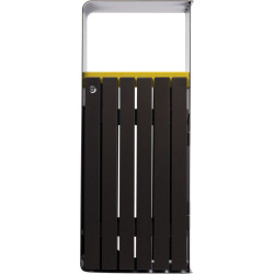 Poubelle Rossignol Artri tri sélectif extérieur - Ouverture rectangle