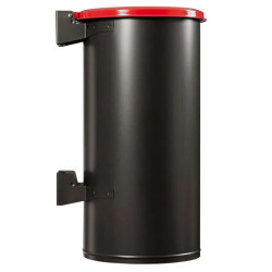 Poubelle murale de tri sélectif avec couvercle Rossignol Tubo