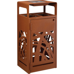 Poubelle tri sélectif extérieure 2 ou 3 flux Cybel