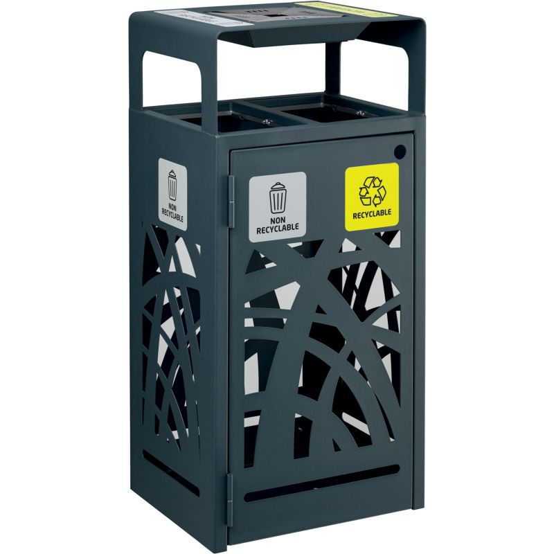 Poubelle Rossignol Cybel 2 ou 3 flux pour tri sélectif