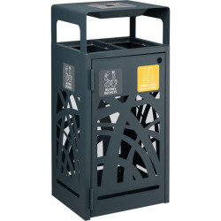 Poubelle Rossignol Cybel 2 ou 3 flux pour tri sélectif